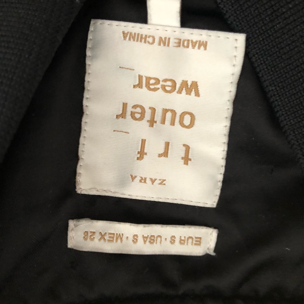 Zara T&F Army Green Jacket Size S View 3